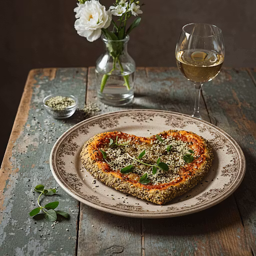Pizza med Hampafrön