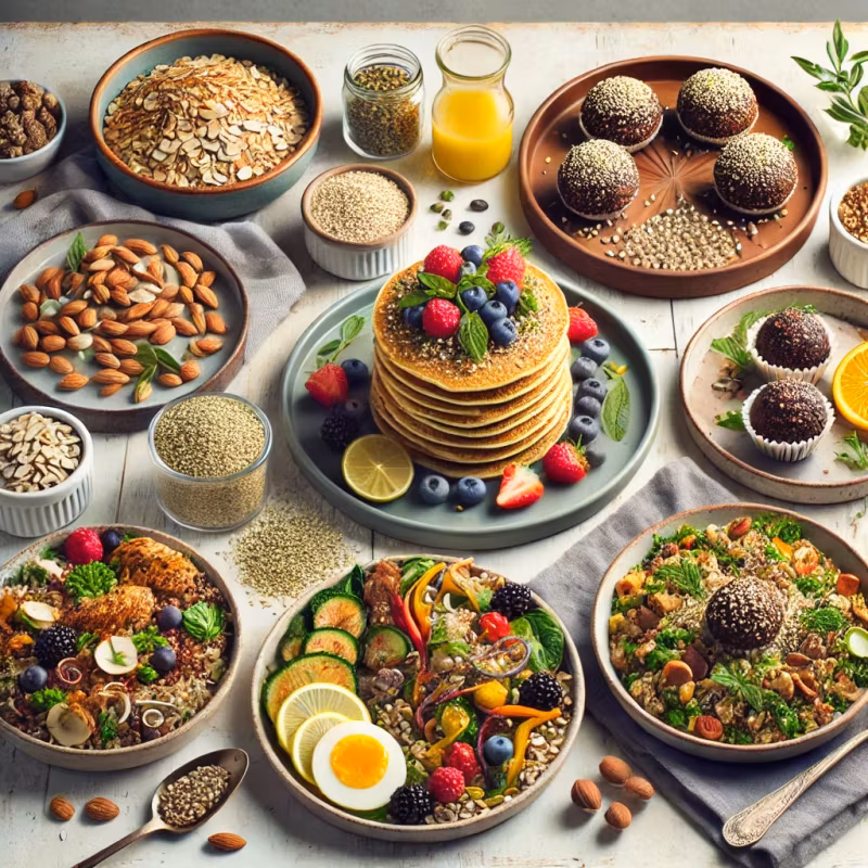 Proteinpannkakor med Hampafrön