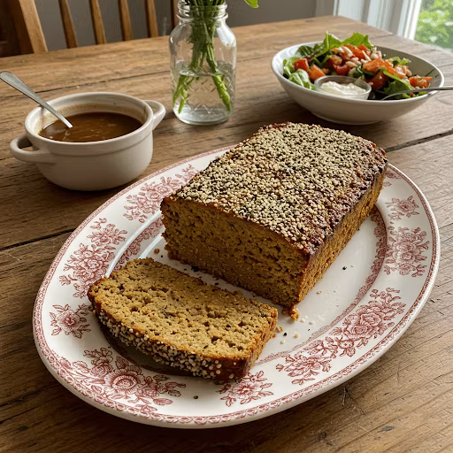 Vegetarisk Kødboller-brød med Hampefrø